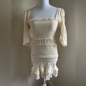 NWT Off-White Favlux Ruffle Mini Dress